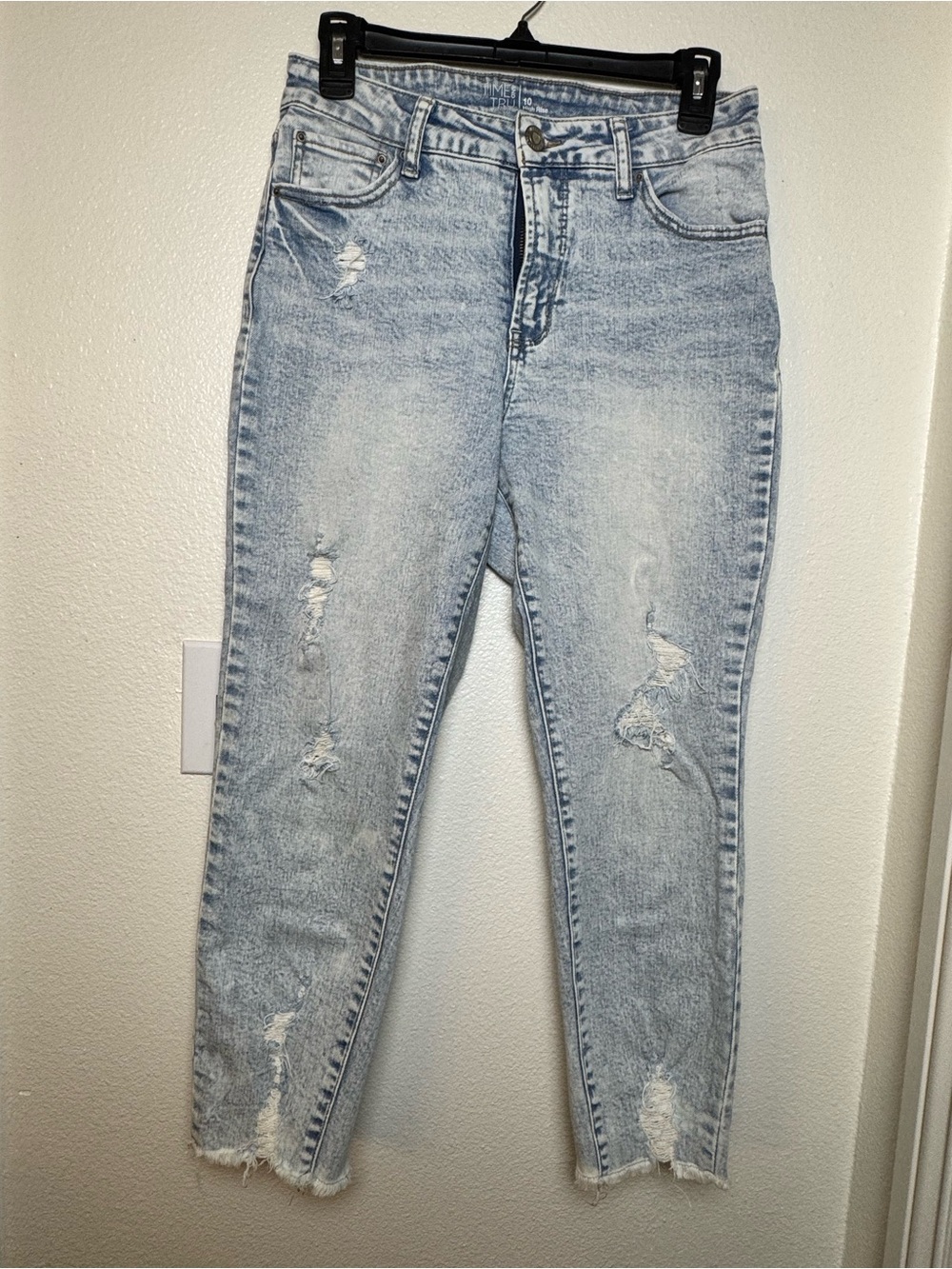 Time and True light  Wash High-Rise Denim Jeans 10